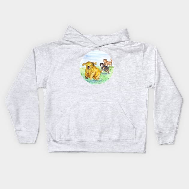 Golden Kids Hoodie by sketchcadet